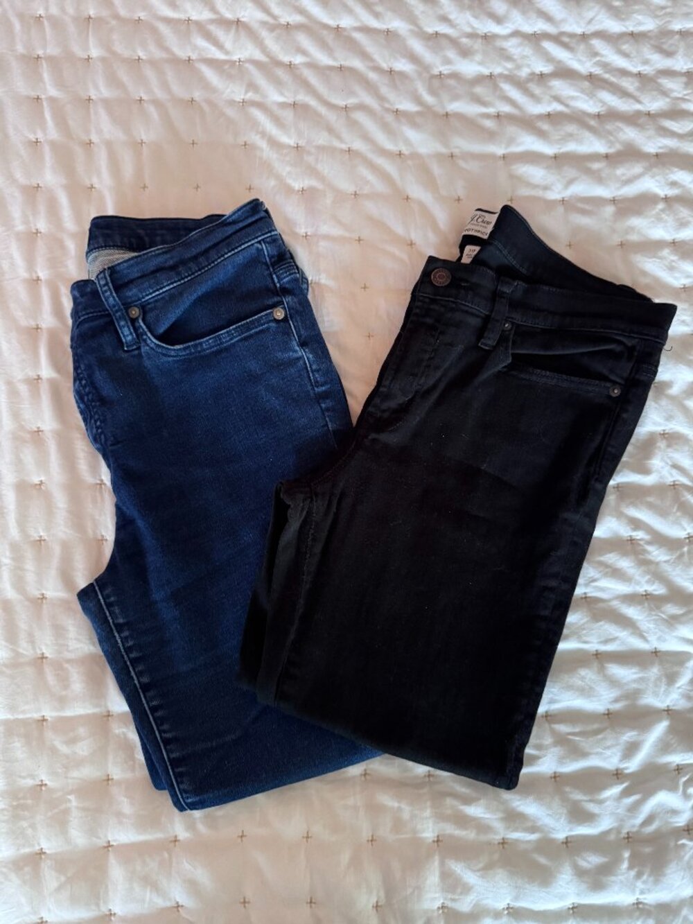 J. Crew Dark Blue and Black Women’s Jeans (2 Pairs)